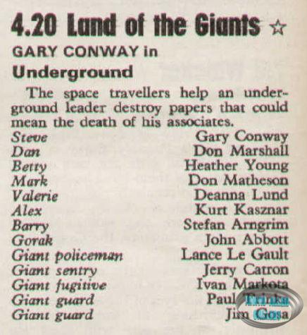 Underground Thursday 7th September 1972