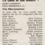 The Marionettes Sunday 26th August 1973