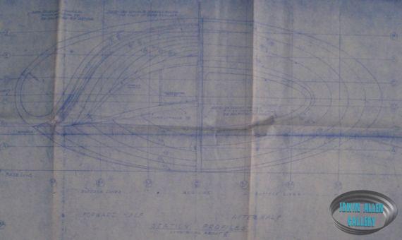 Spindrift Miniature Blueprint Cross-Section