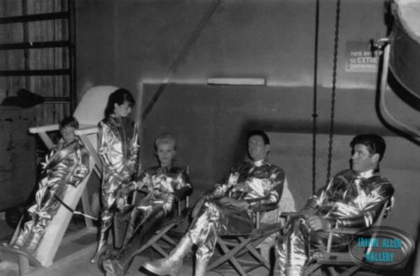 Relaxing between takes