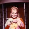 Marta Kristen with cute bunnies
