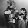 Robot, Bill Mumy, and Angela Cartwright