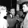 June, Jonathan and Guy chat between takes