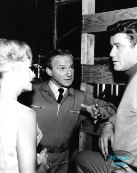 June, Jonathan and Guy chat between takes
