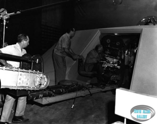 Irwin Allen directing on Jupiter 2 ramp