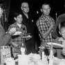 Irwin and crew enjoying Billy's birthday cake
