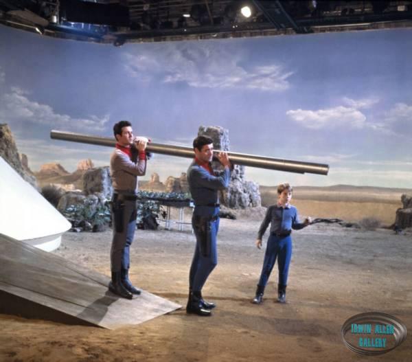 Mark, Guy and Bill on exterior set