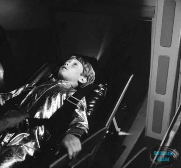 Bill Mumy strapped in for take-off