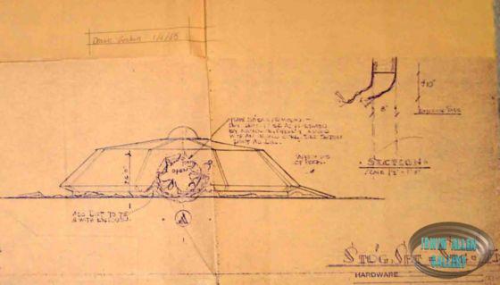 Stage 15 exterior of damaged spaceship