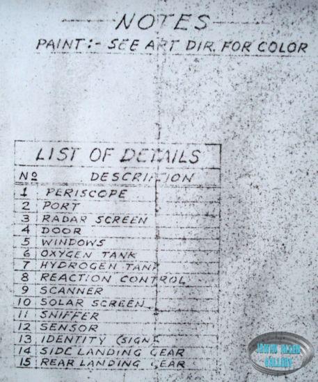 Notes for Exterior of Life Size Space Pod
