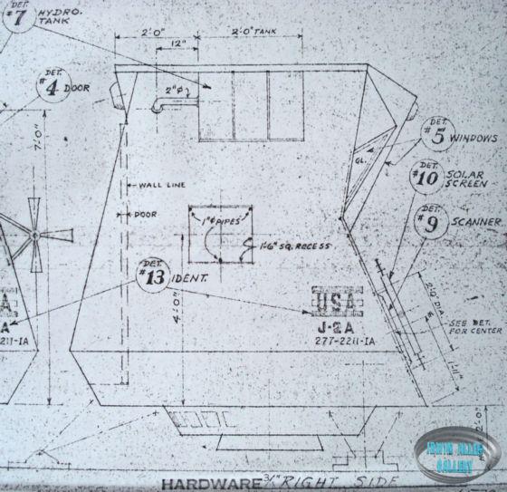 Exterior of Life Size Space Pod Right Side
