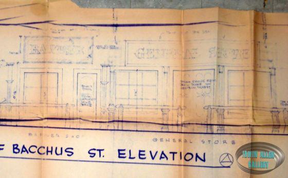 Temple of Bacchus Street Elevation