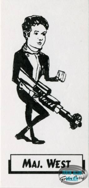 Major West Caricature Card