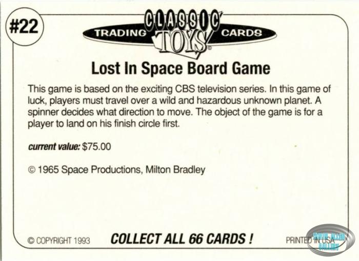 Lost in Space Game #22 Back