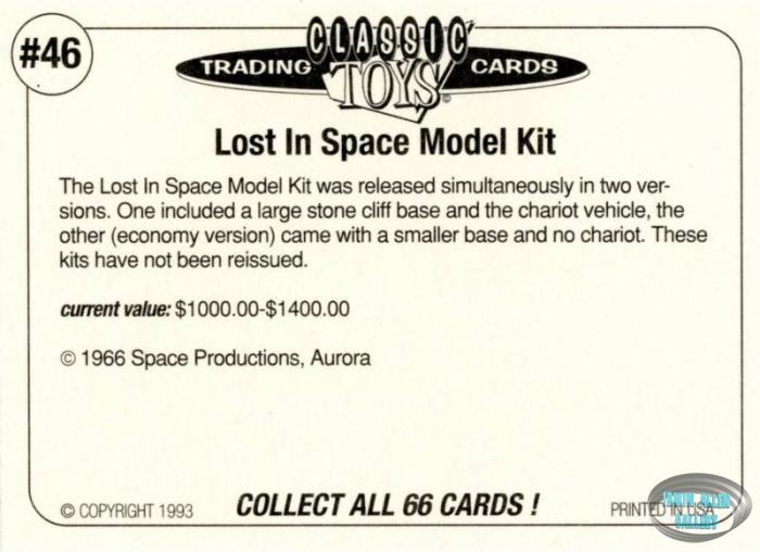 Lost in Space Model Kit #46 Back