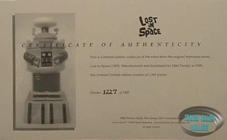 Lost in Space Collectors Cookie Jar