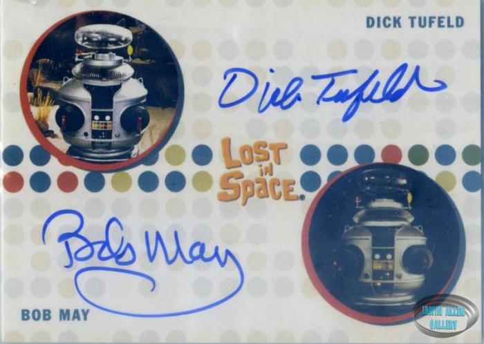 Bob May and Dick Tufeld Autograph Card