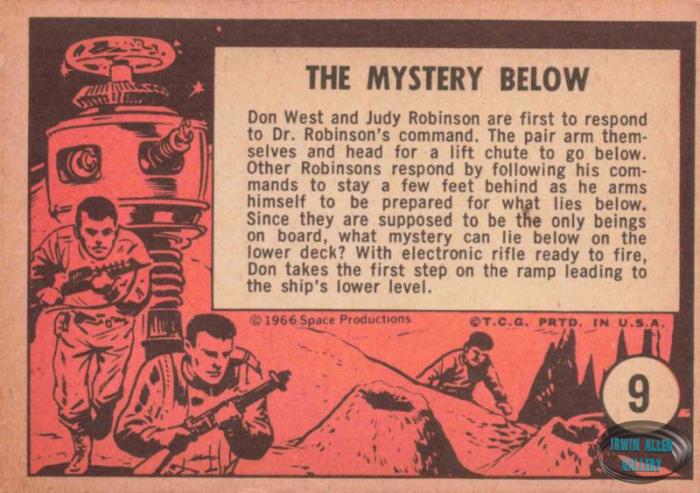 Lost in Space Topps #9 Back