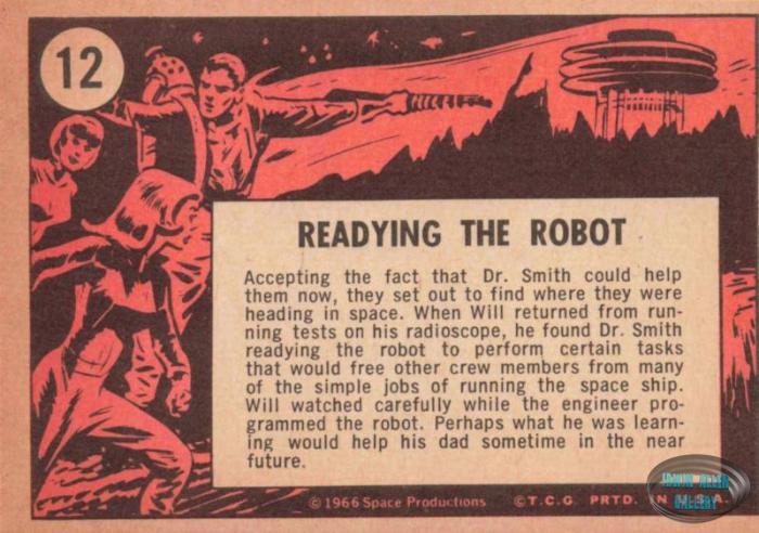 Lost in Space Topps #12 Back