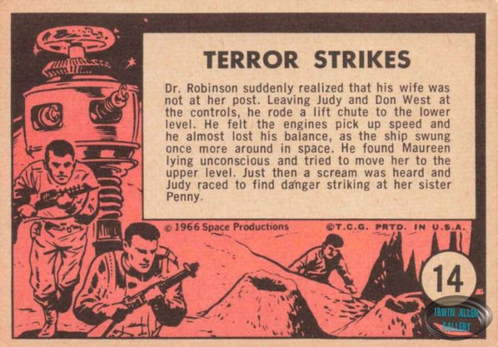 Lost in Space Topps #14 Back