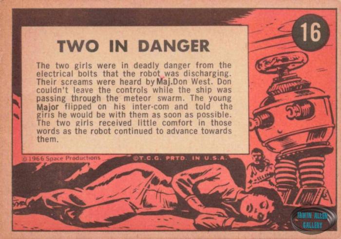 Lost in Space Topps #16 Back