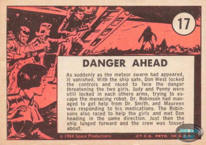 Lost in Space Topps #17 Back