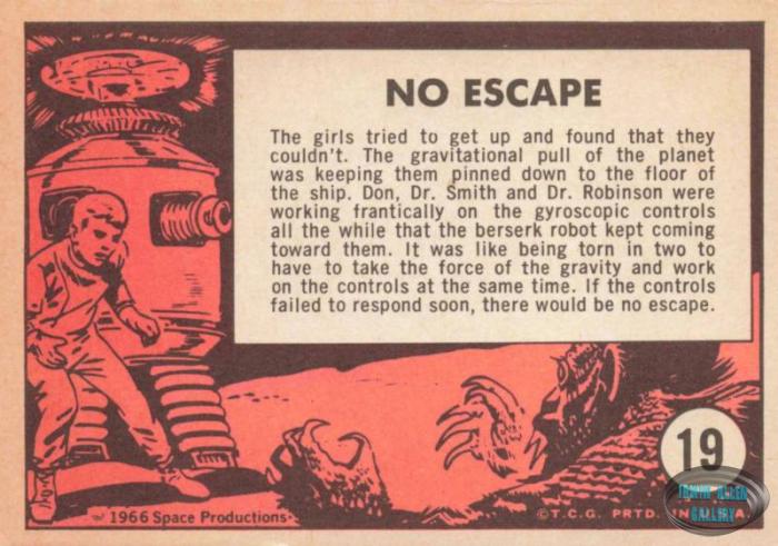 Lost in Space Topps #19 Back
