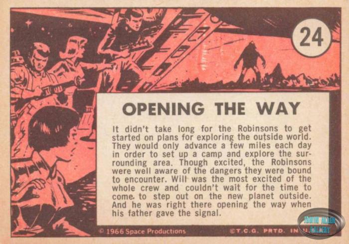 Lost in Space Topps #24 Back
