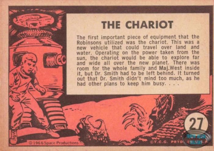 Lost in Space Topps #27 Back