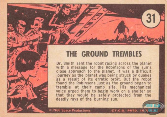 Lost in Space Topps #31 Back