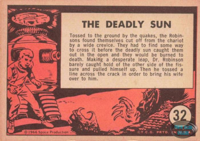 Lost in Space Topps #32 Back