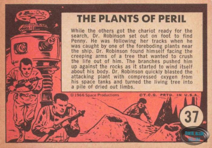 Lost in Space Topps #37 Back