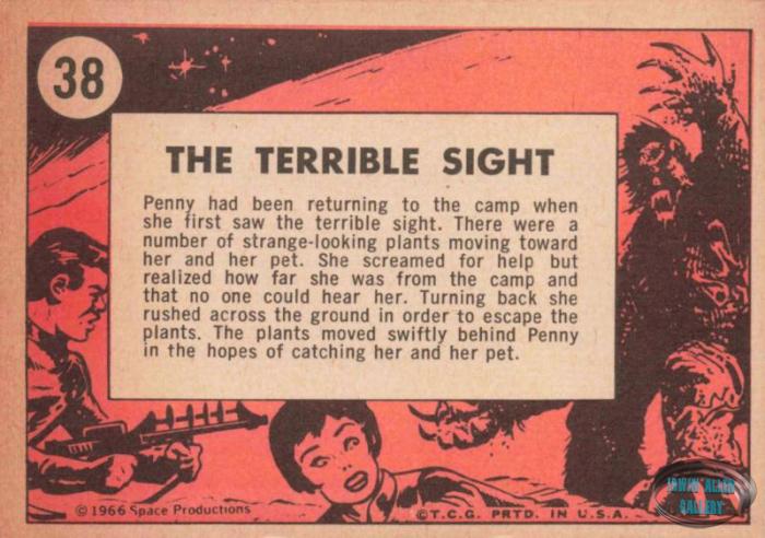 Lost in Space Topps #38 Back