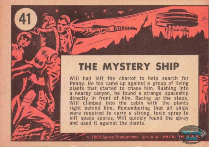 Lost in Space Topps #41 Back