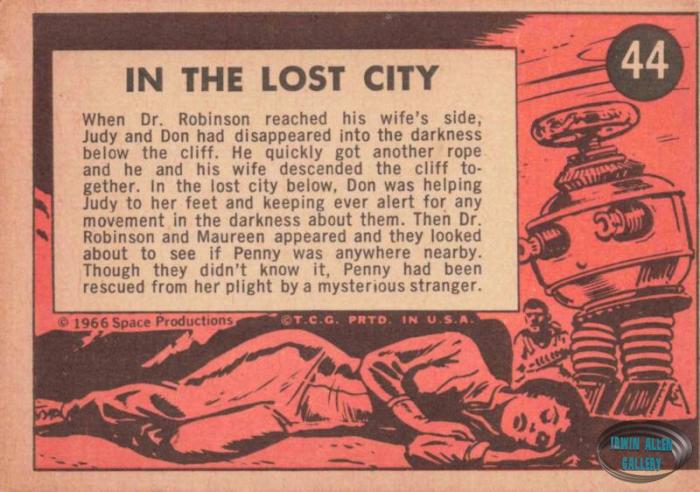 Lost in Space Topps #44 Back