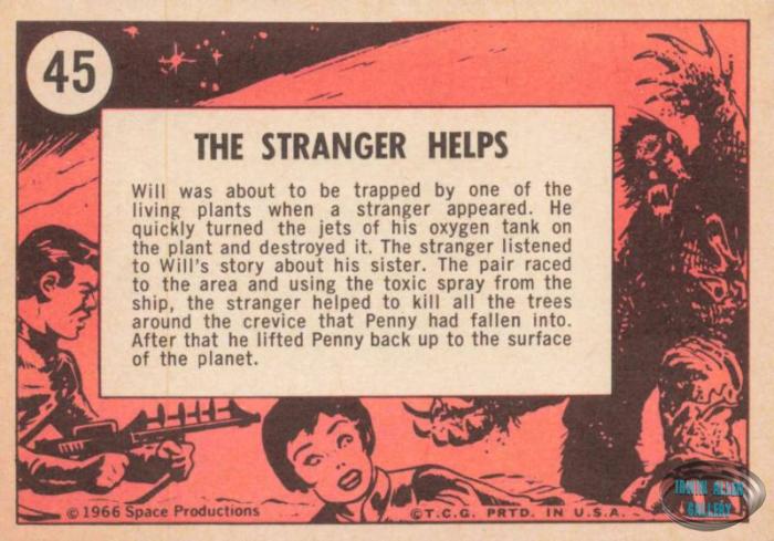 Lost in Space Topps #45 Back