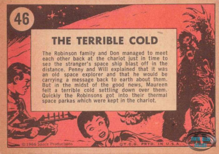 Lost in Space Topps #46 Back