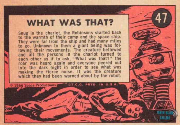 Lost in Space Topps #47 Back