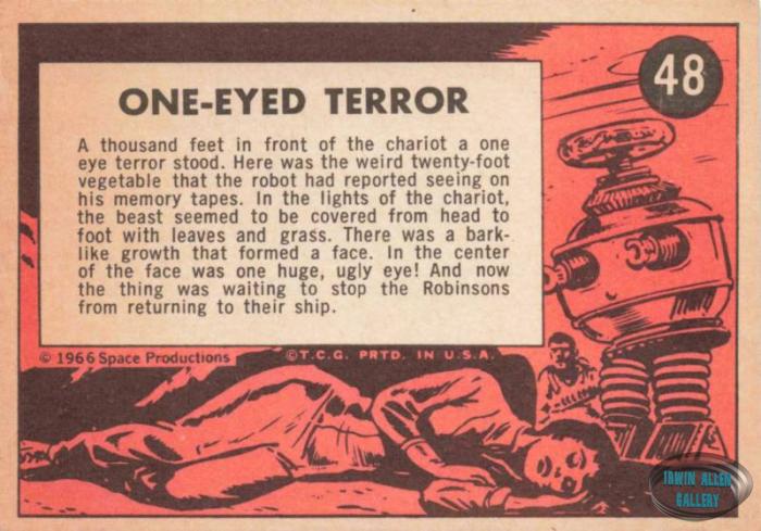 Lost in Space Topps #48 Back