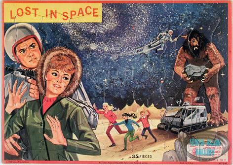 Milton Bradley Lost in Space Tray Puzzle
