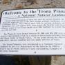 Trona Pinnacles Sign