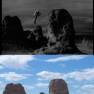 Location for filming Jet Pack at Trona Pinnacles