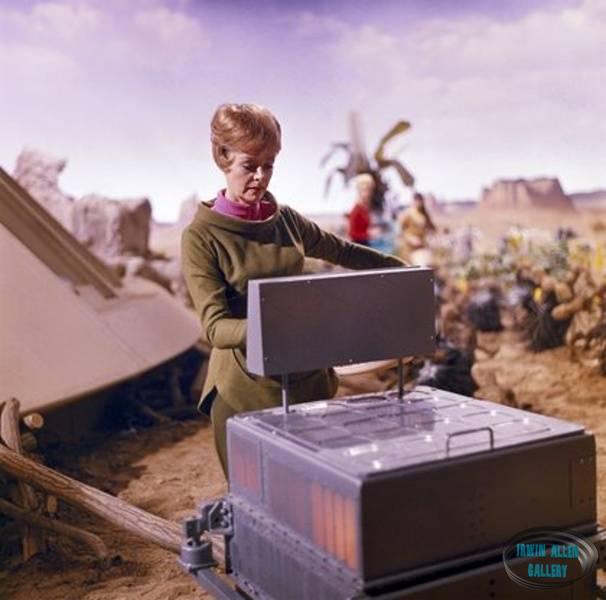 June Lockhart doing laundry