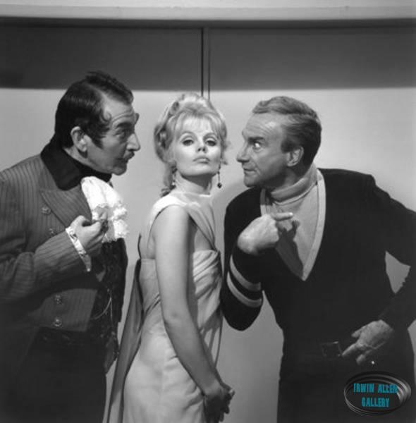 Leonard Stone, Marta Kristen and Jonathan Harris
