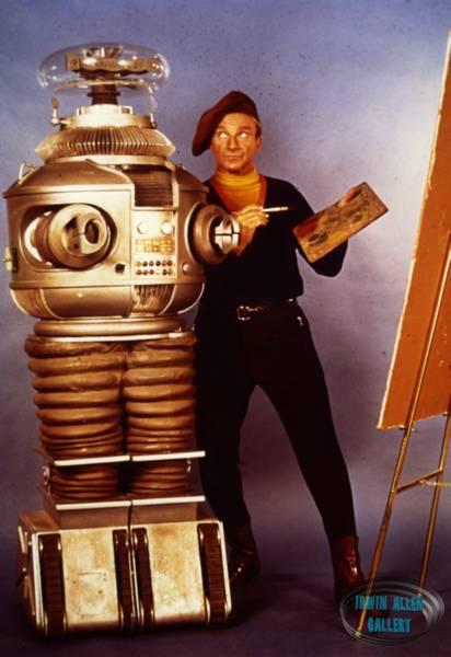 Robot and Jonathan Painting
