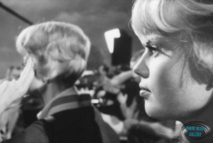 June and Marta watch filming