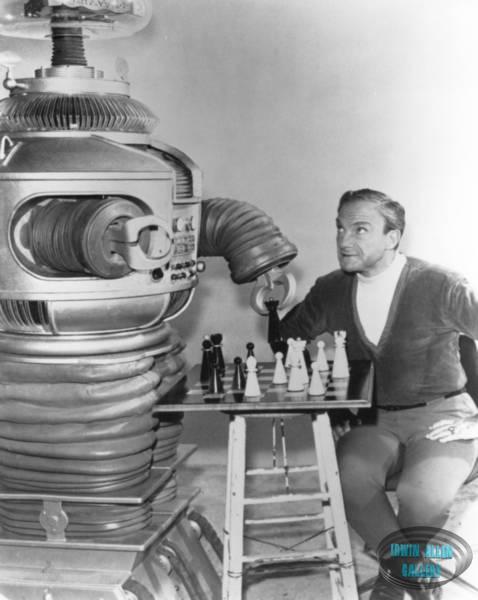 Dr. Smith and Robot Play Chess