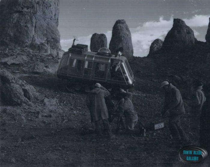 Filming Full Scale Chariot at Trona Pinnacles