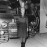 Marta Kristen in front of Chariot