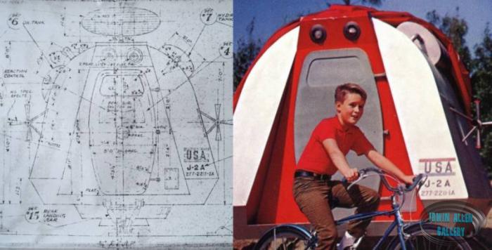 Full Scale Space Pod and Blueprint